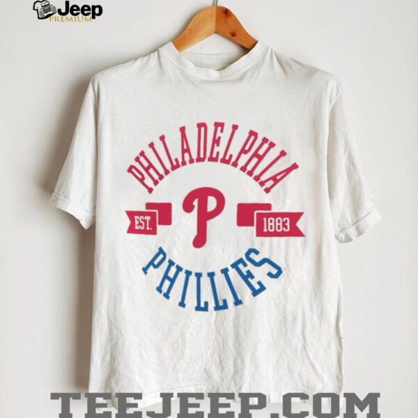 Philadelphia Phillies G III 4Her by Carl Banks Women’s Super Slim Fit Lightweight City Graphic T Shirt