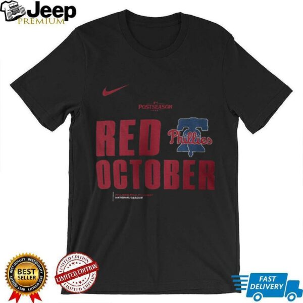 Philadelphia Phillies Nike Red October National League Postseason 2025 shirt