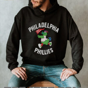Phillie Phanatic holding Phillies flag Philadelphia Phillies MLB Baseball Champions 2025 shirt