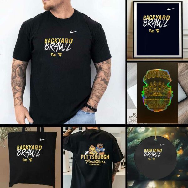 Pittsburgh Panthers Backyard Brawl Pitt mascot vintage shirt
