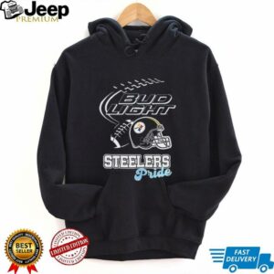 Pittsburgh Steelers Bud Light pride helmet shirt