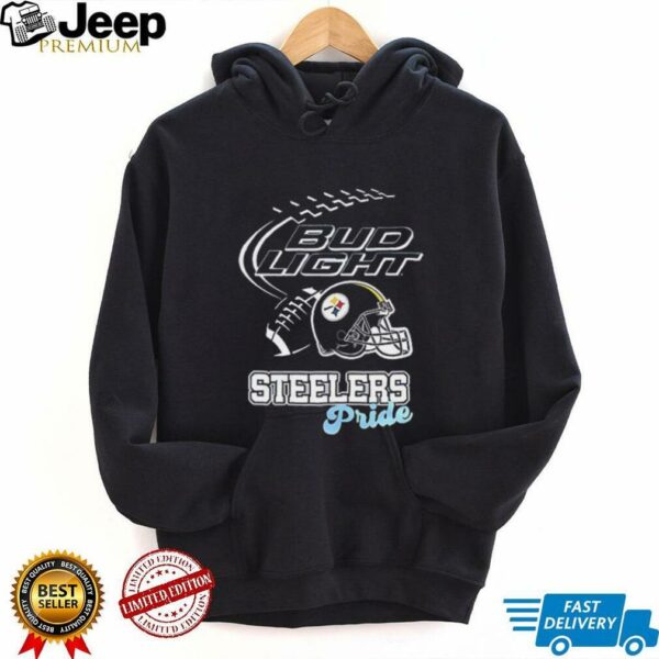 Pittsburgh Steelers Bud Light pride helmet shirt