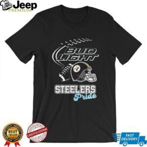 Pittsburgh Steelers Bud Light pride helmet shirt
