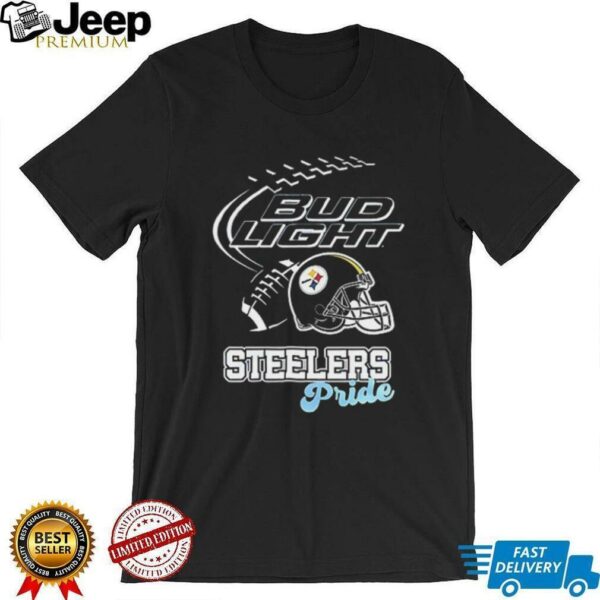 Pittsburgh Steelers Bud Light pride helmet shirt