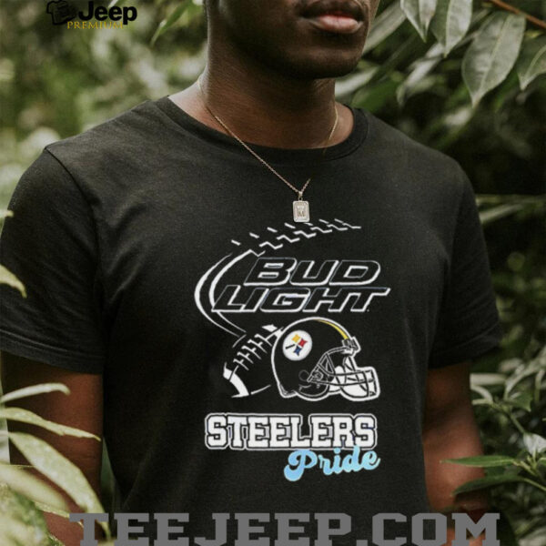 Pittsburgh Steelers Bud Light pride helmet shirt
