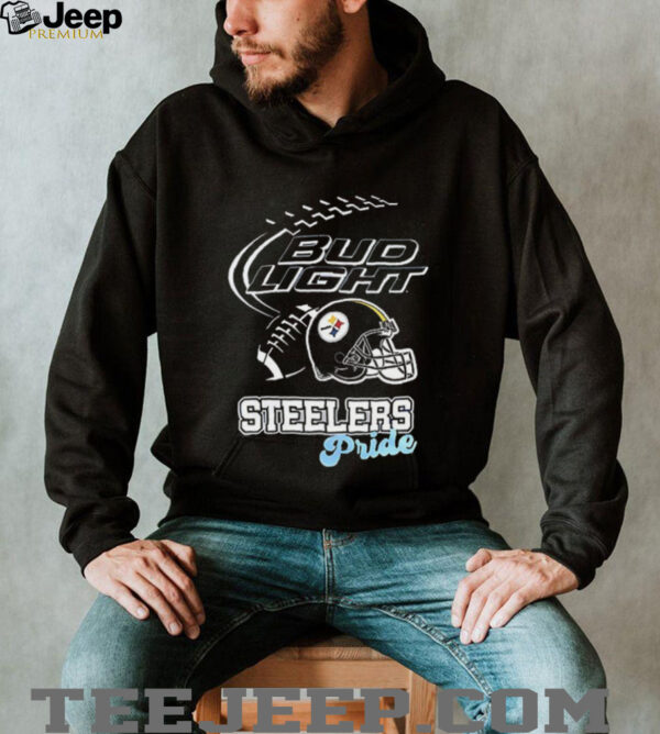 Pittsburgh Steelers Bud Light pride helmet shirt