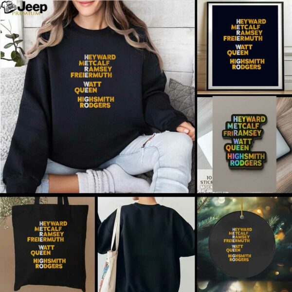 Pittsburgh Steelers Football Here We Go Names t shirt