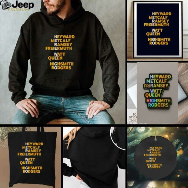 Pittsburgh Steelers Football Here We Go Names t shirt