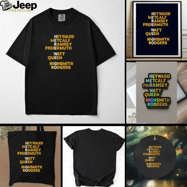 Pittsburgh Steelers Football Here We Go Names t shirt