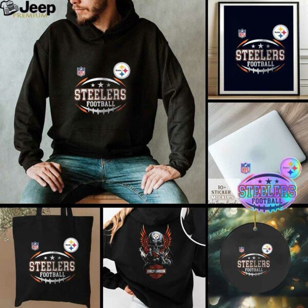 Pittsburgh Steelers NFL Harley Davidson motorcycle shirt
