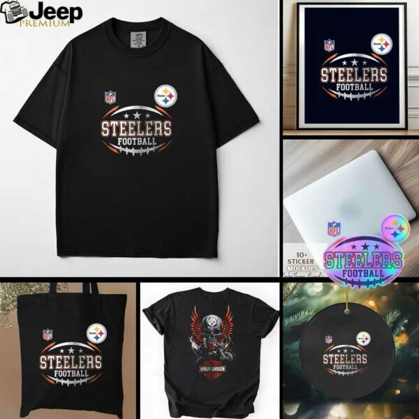 Pittsburgh Steelers NFL Harley Davidson motorcycle shirt
