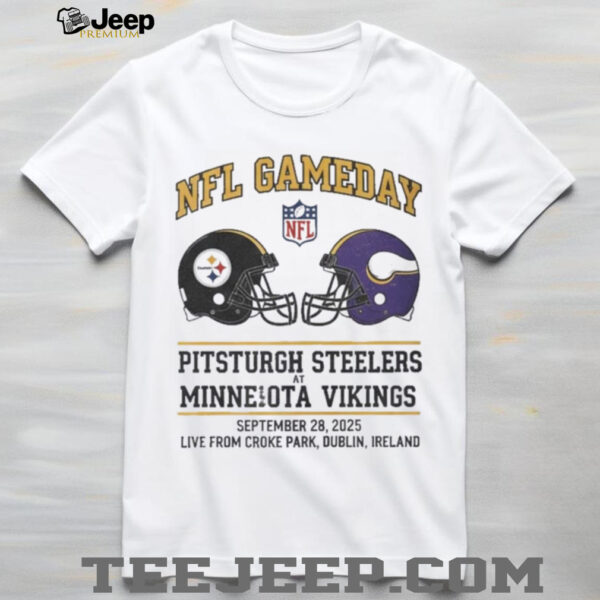 Pittsburgh Steelers vs Minnesota Vikings Sep 28 2025 Croke Park Gameday shirt