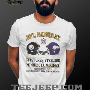 Pittsburgh Steelers vs Minnesota Vikings Sep 28 2025 Croke Park Gameday shirt