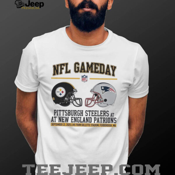 Pittsburgh Steelers vs New England Patriots Sep 21 2025 Gillette Stadium Gameday shirt