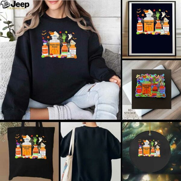 Pumpkin spice propofol spiced vanilla versed maple cinnamon naldol Halloween shirt