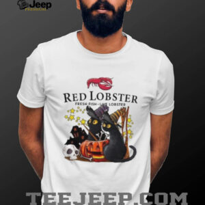 Red Lobster X Black Cat Witch Halloween 2025 T shirt