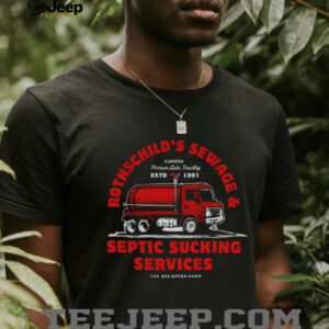 Rothschild’s sewage and septic sucking services distressed est 1991 shirt