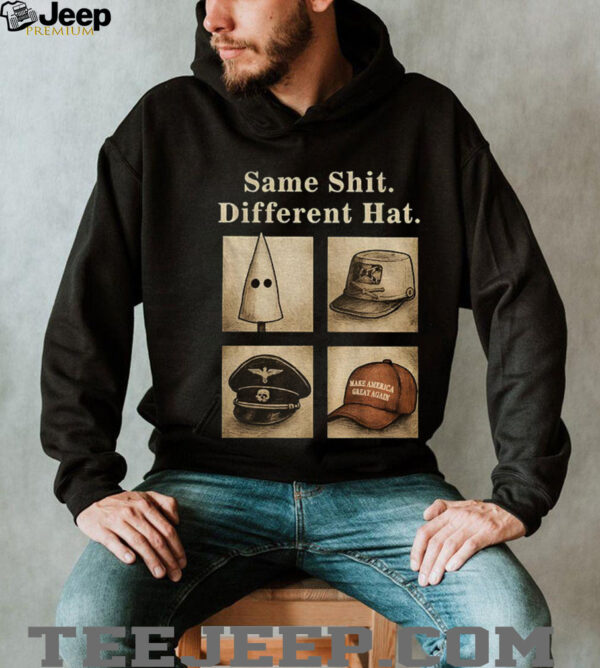 Same shit different hat maga red hat vintage poltical shirt