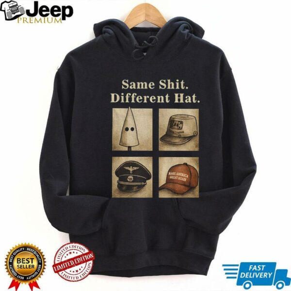 Same shit different hat maga red hat vintage poltical shirt