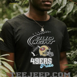 San Francisco 49ers Bud Light pride helmet shirt