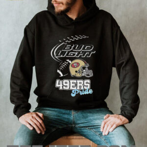 San Francisco 49ers Bud Light pride helmet shirt