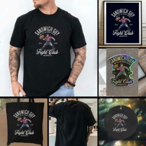 Sandwich guy only you can prevent fascism estd 2025 Fight...