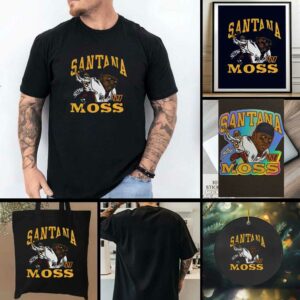 Santana Moss Washington Commanders NFL signature graphic shirt