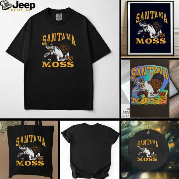 Santana Moss Washington Commanders NFL signature graphic shirt
