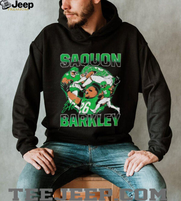 Saquon Barkley Masterpiece Philadelphia Eagles signature shirt