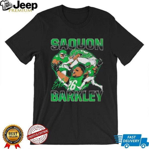 Saquon Barkley Masterpiece Philadelphia Eagles signature shirt