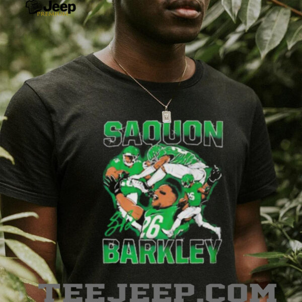 Saquon Barkley Masterpiece Philadelphia Eagles signature shirt