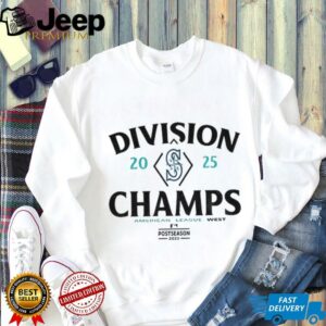 Seattle Mariners Baseball Division Champs American League West Postseason 2025 shirt
