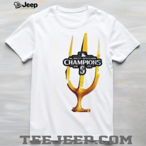 Seattle Mariners MLB Baseball Division Champs American League West Postseason 2025 Trident logo shirt