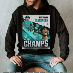 Seattle Mariners MLB Baseball Players AL West Champs Postseason 2025 poster shirt Seattle Mariners MLB Baseball Players AL West Champs Postseason 2025 poster shirt
