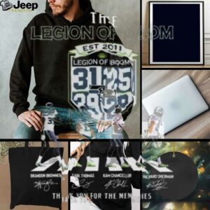 Seattle Mariners The Legion Of Boom Signatures Thank You For The Memories T shirt