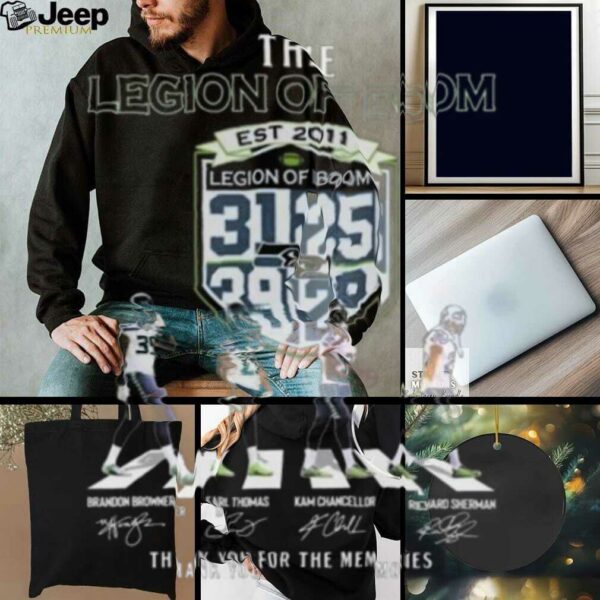 Seattle Mariners The Legion Of Boom Signatures Thank You For The Memories T shirt