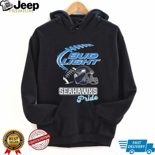 Seattle Seahawks Bud Light pride helmet shirt