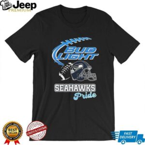 Seattle Seahawks Bud Light pride helmet shirt