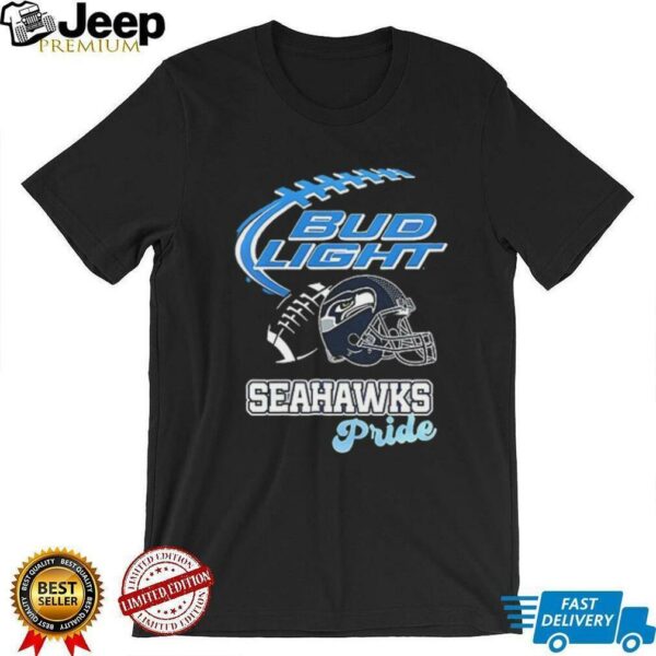 Seattle Seahawks Bud Light pride helmet shirt
