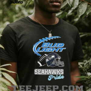 Seattle Seahawks Bud Light pride helmet shirt