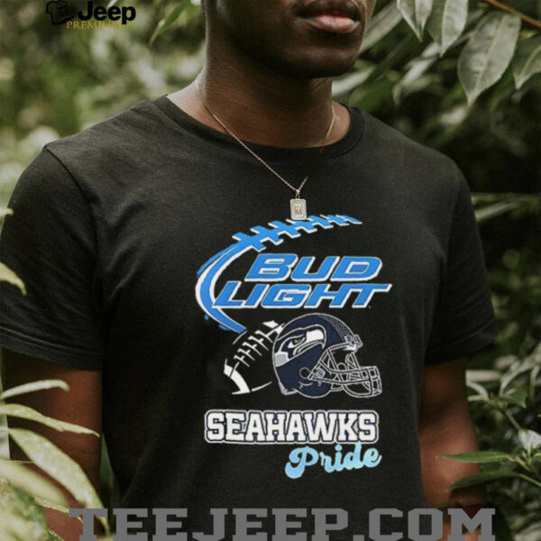 Seattle Seahawks Bud Light pride helmet shirt
