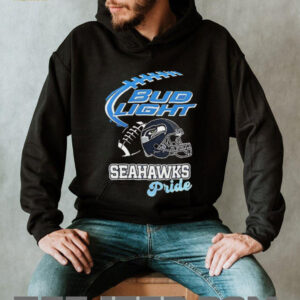 Seattle Seahawks Bud Light pride helmet shirt