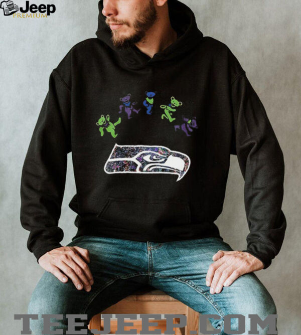 Seattle Seahawks x Grateful Dead night 2025 bears logo shirt