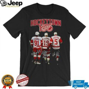 Sergei Fedorov Steve Yzerman and Nicklas Lidstrom Red Wings Hockeytown...