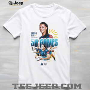 Shaylee Bent Gold Coast Titans Women in the NRLW 50 games signature shirt