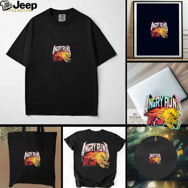 Skull Angry Runs 2025 Nfl Tour Shirt