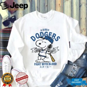 Snoopy Dodgers Shohei Ohtani Baseball Shirt