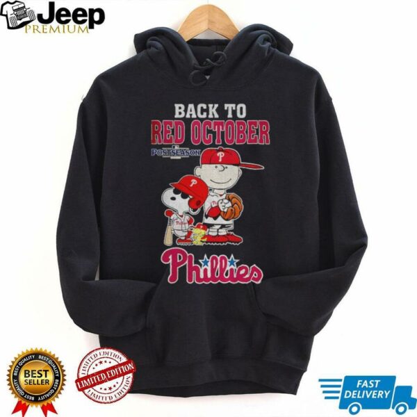 Snoopy and Charlie Brown Philadelphia Phillies Back to Red October Postseason shirt