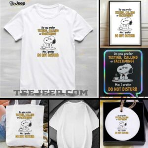 Snoopy do you prefer texting calling or facetiming me I...