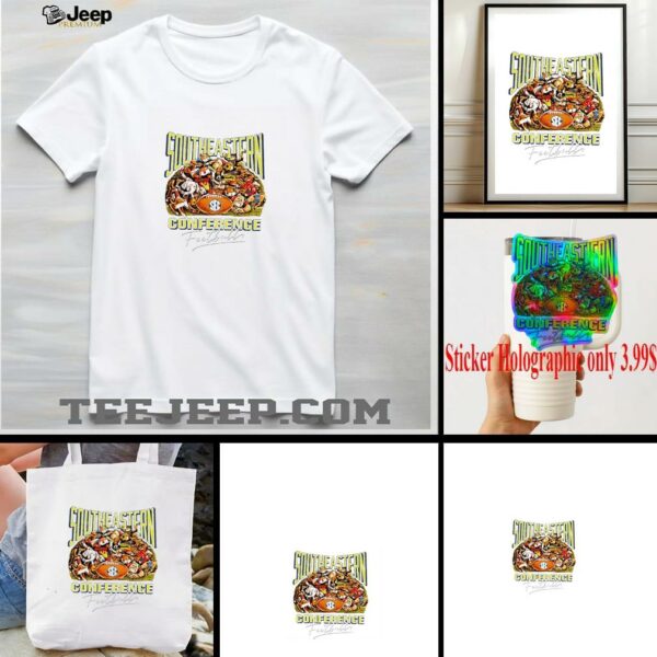 Southeastern Conference football SEC fall mascots shirt